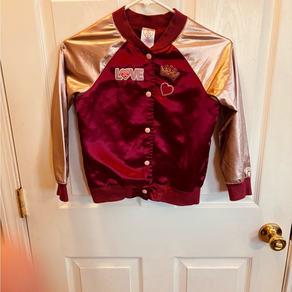 Kids Burgundy and Gold Jacket